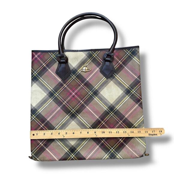Vivienne Westwood Plaid Tote Bag - Picture 3 of 7